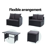 Gardeon Outdoor Furniture Dining Setting Sofa Set Lounge Wicker 9 Seater