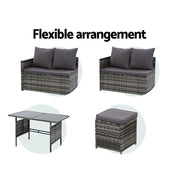 Gardeon Outdoor Furniture Dining Setting Sofa Set Lounge Wicker 9 Seater