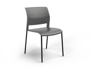 Game Chair Unupholstered 4Lages Charcoal Black Powdercoat