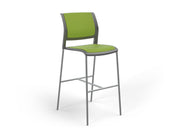 Game Barstool With Fully Upholstery Charcole Lime Green