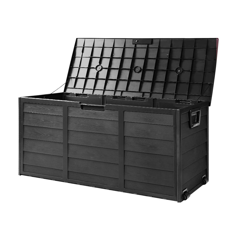 Giantz 290L Outdoor Storage Box Black