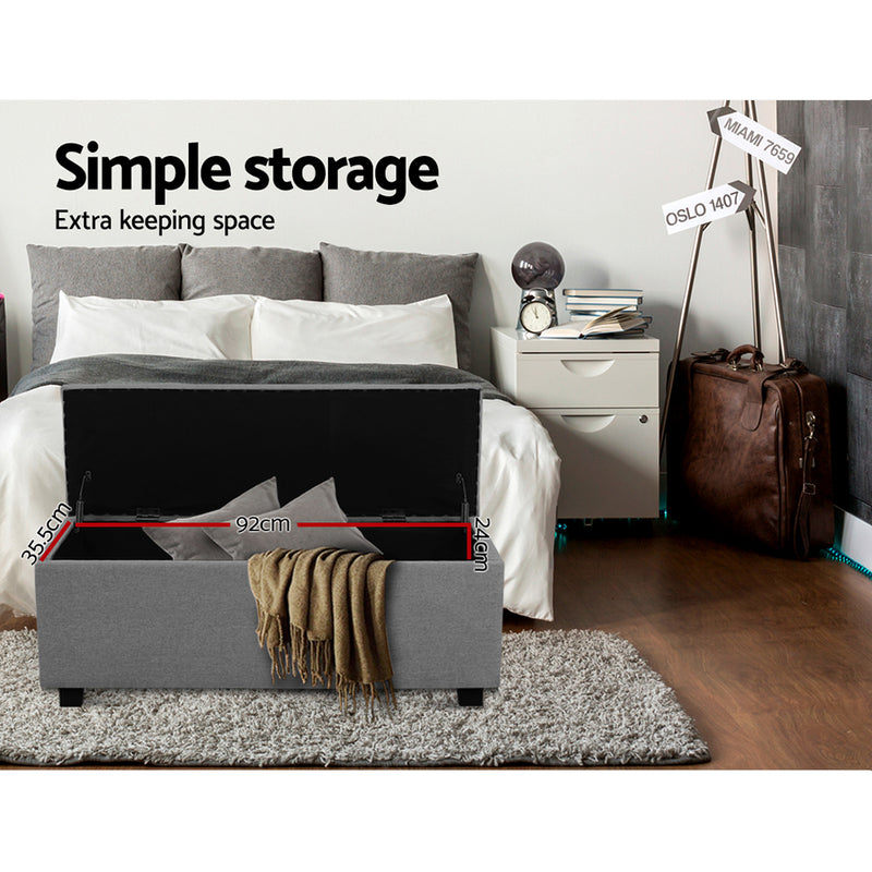 Artiss Large Fabric Storage Ottoman