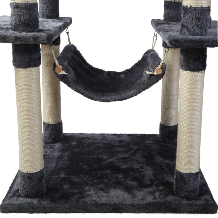 184 cm Cat Tree Scratching Post Condo House Furniture Wood