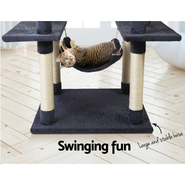 184 cm Cat Tree Scratching Post Condo House Furniture Wood