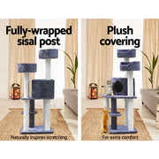 126 cm Cat Tree Condo House Furniture Wood