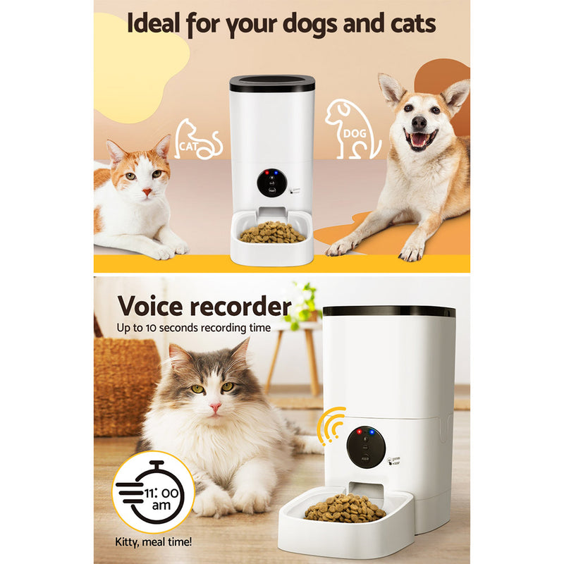 i.Pet Automatic Pet Feeder Auto Wifi Dog Cat Feeder Smart Food App Control