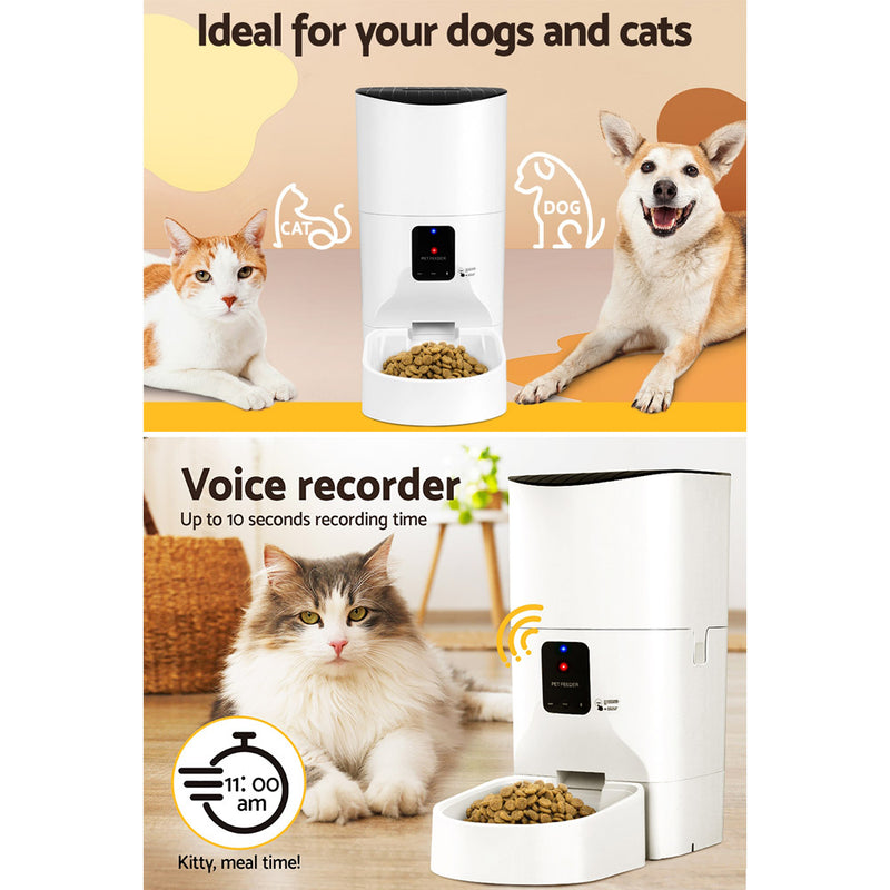 i.Pet Automatic Pet Feeder Auto Wifi Dog Cat Feeder Smart Food App Control