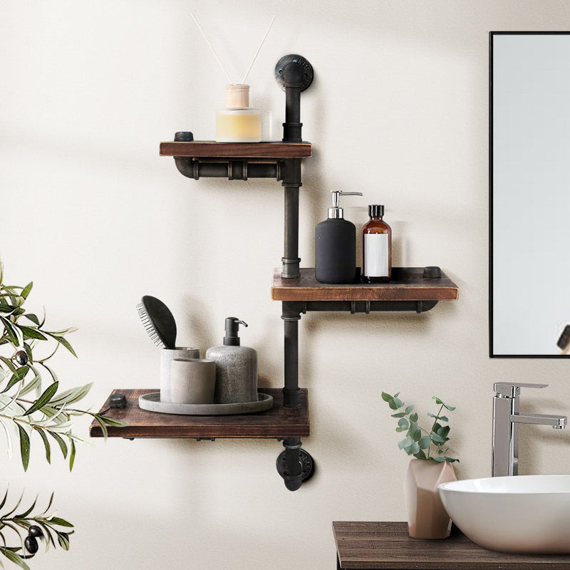 Artiss 3 Level 84cm DIY Adjustable Metal Bookshelf