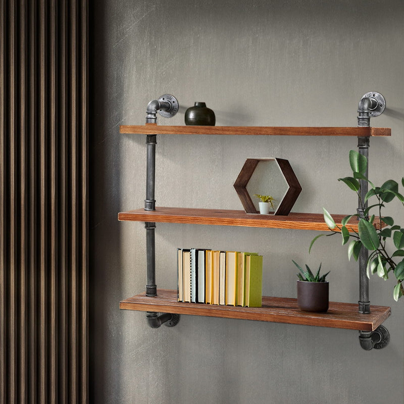 Artiss 3 Level 92cm DIY Wall Mounted Bookshelf