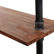 Artiss Rustic Industrial Pipe Shelf Floating Storage Wall Mount