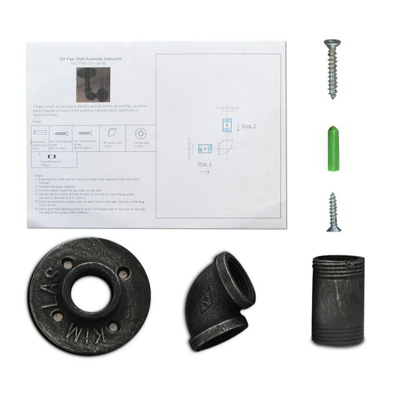 Artiss 6inch 9 Piece Wall Mounted Shelf Set