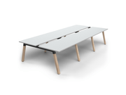 Plantation 6 Users Double - Sided Desk