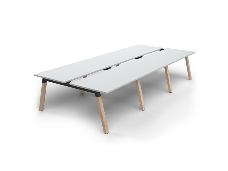Plantation 6 Users Double - Sided Desk