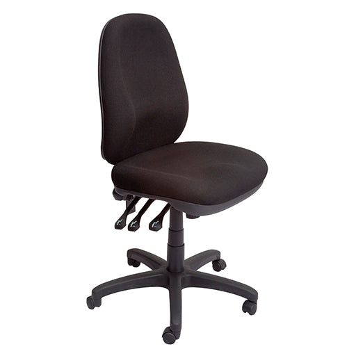 Rapidline Fully Adjustable Ergonomic Executive Chair For Office Black