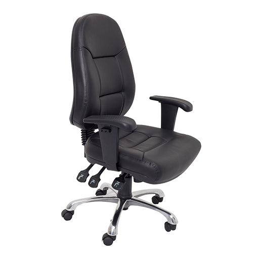 Rapidline Fully Ergonomic Executive Chair With High Back And Adjustable Arms
