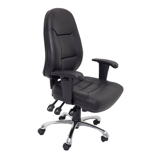 Rapidline Fully Ergonomic Executive Chair With High Back And Adjustable Arms