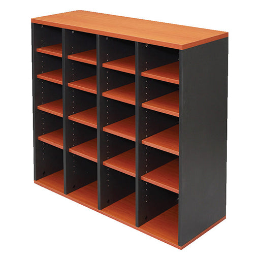 Rapidline Pigeon Hole Unit 20 Holes Cherry