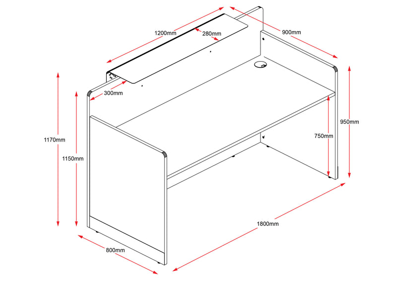 Rapidline RC1809 Reception Counter