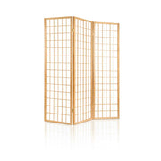 Artiss 3 Panel Wooden Room Divider - Natural