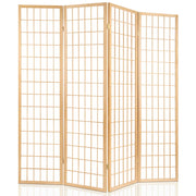 Artiss 6 Panel Room Divider Privacy Screen Foldable Pine Wood Stand Natural