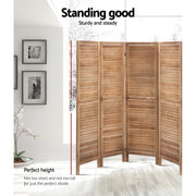 Artiss 8 Panel Room Divider Screen Privacy Wood Dividers Timber Stand