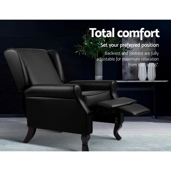 Artiss Recliner Chair Luxury Lounge Armchair Single Sofa Couch
