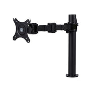 Rapidline Pole Mounted Revolve Single Monitor Arm Black