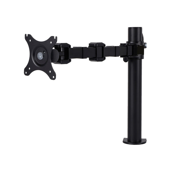 Rapidline Pole Mounted Revolve Single Monitor Arm Black
