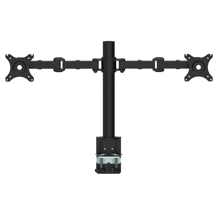 Rapidline Pole Mounted Revolve Dual Monitor Arm Black