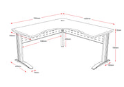 Rapidline Span Beech Corner Desk