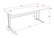 Rapidline Span Computer Desk – Beech Tops