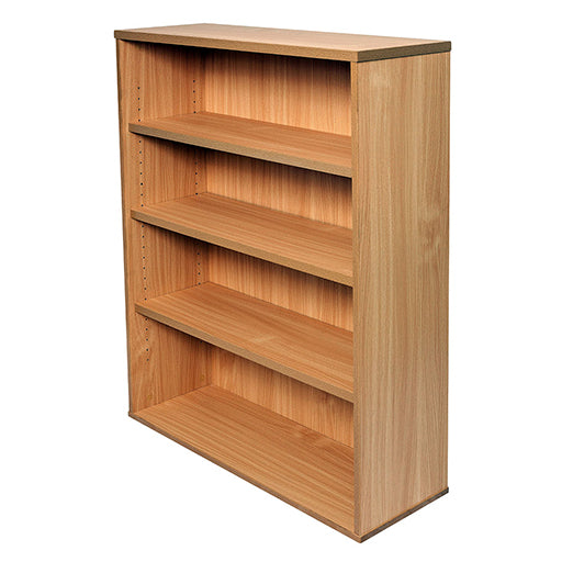 Rapidline Span Open Bookcase 900W x 315D x 1200H Beech