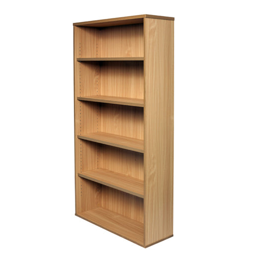 Rapidline Span Open Bookcase 900W x 315D x 1800H Beech