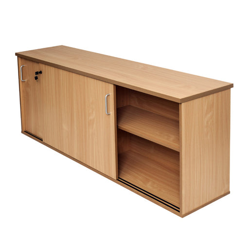 Rapidline Span Sliding Door Credenza 1200W x 450D x 730H Beech