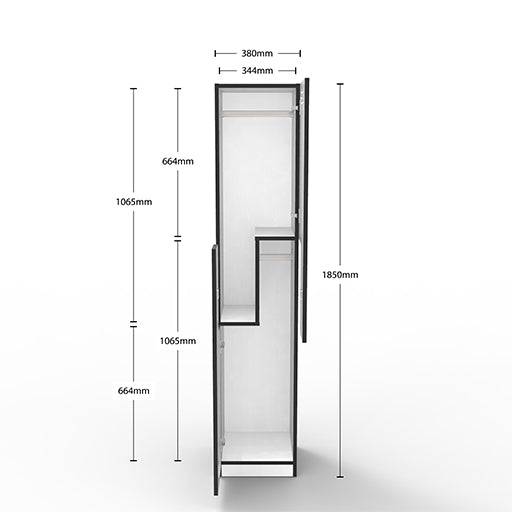 Rapidline Step Door Melamine Locker