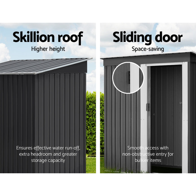 Giantz 1.64x0.89M Garden Shed Outdoor Storage Sheds Tool Workshop Shelter Metal