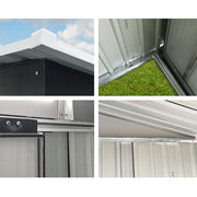 Giantz 1.94 x 1.21m metal Tool Shed - Grey
