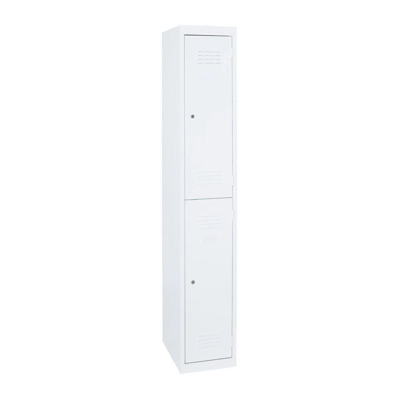 Statewide Two Door Locker White