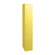 Statewide Three Door Locker Lemon Yellow