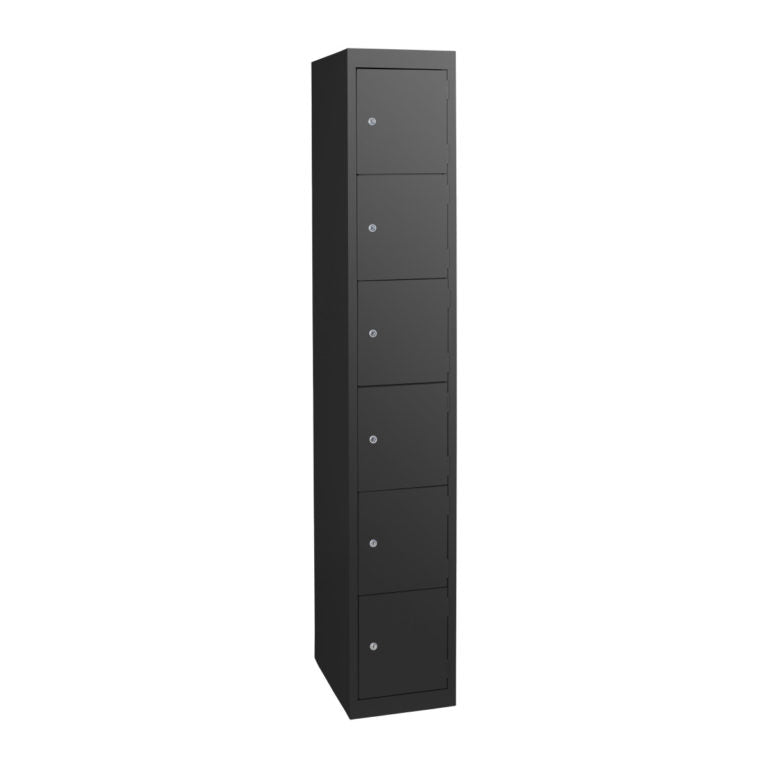 Five Door Locker Black Ripple