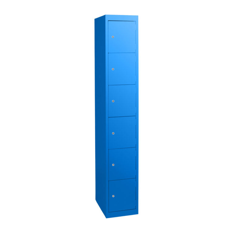Statewide Six Door Locker Blaze Blue