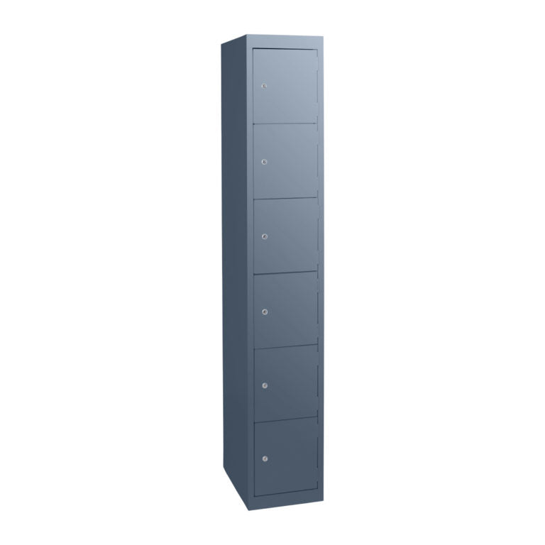 Statewide Six Door Locker Charcoal