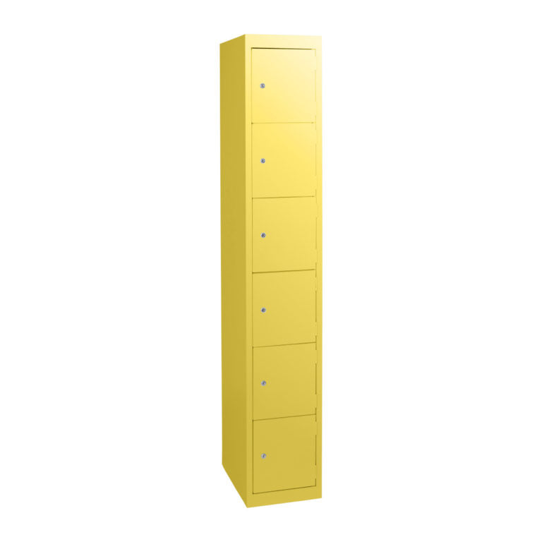 Statewide Six Door Locker Lemon Yellow