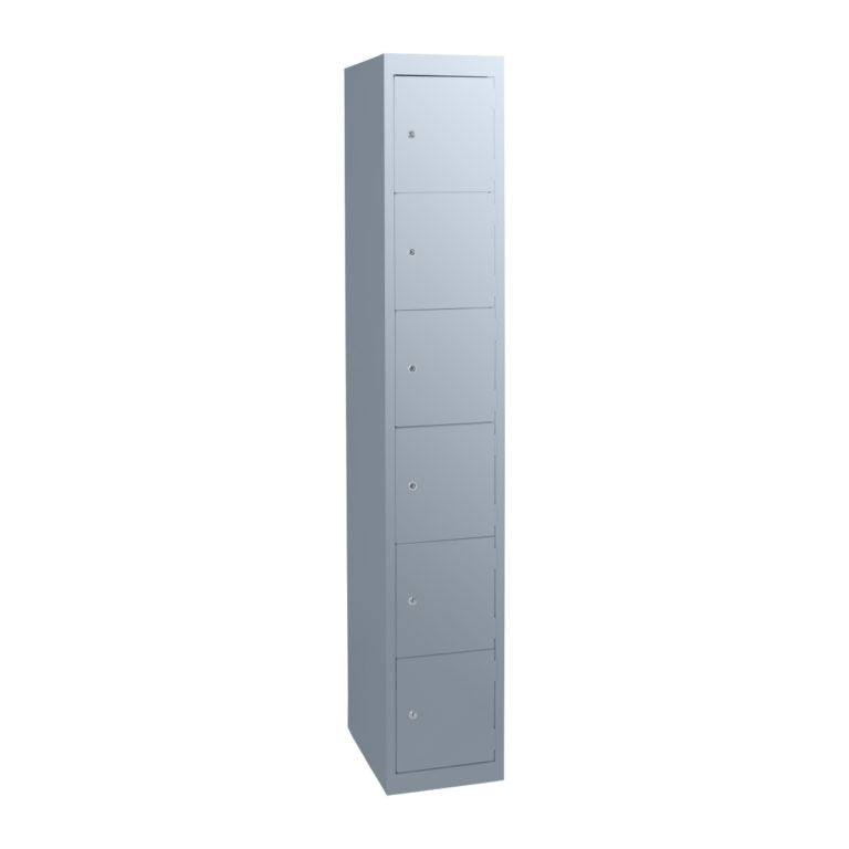 Statewide Six Door Locker Precious Silver