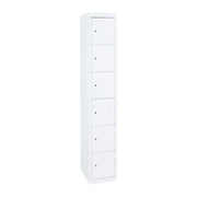 Statewide Six Door Locker White
