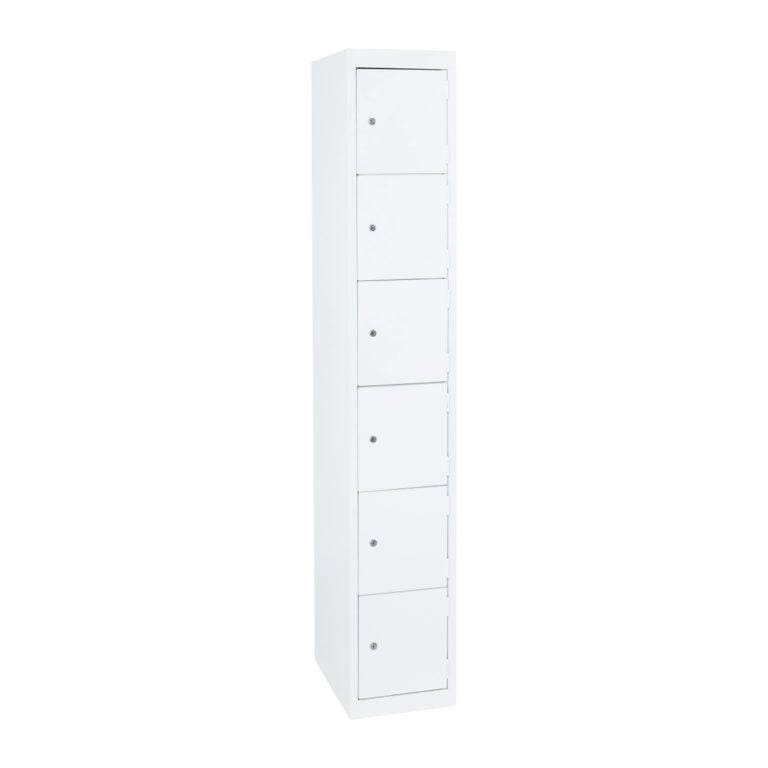 Five Door Locker White