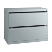 Statewide Lateral Filing Cabinets 2 Drawers - 715H x 900W x 455D Light Grey