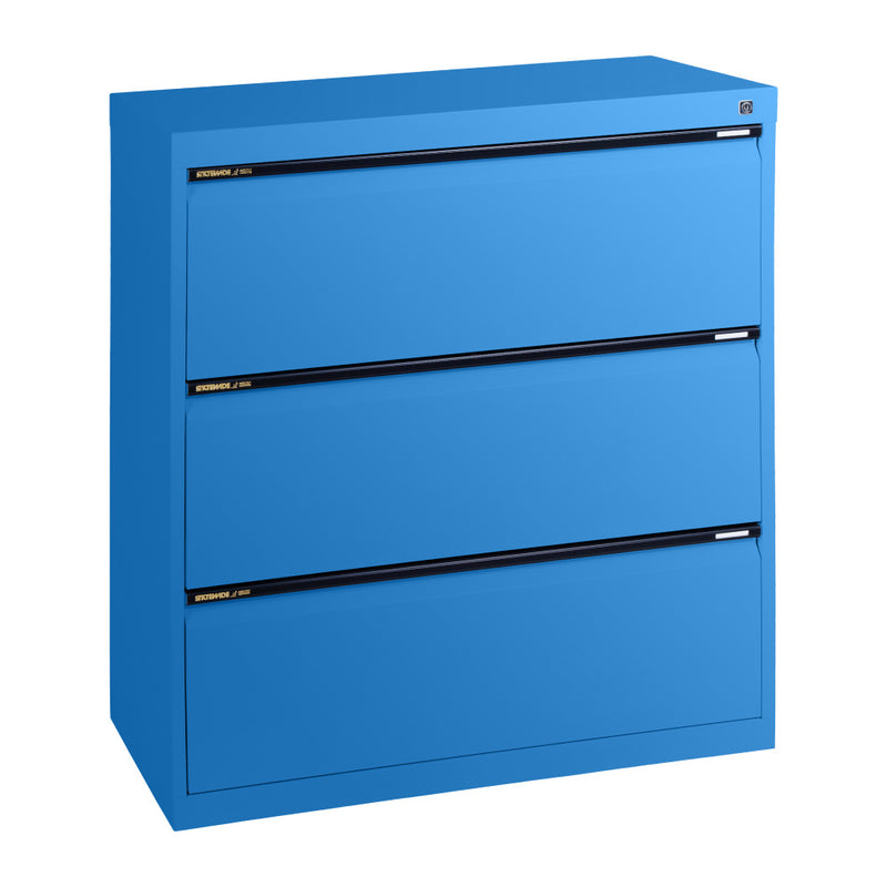 Statewide Lateral Filing Cabinets 3 Drawers - 1020H x 900W x 455D Wedgewood