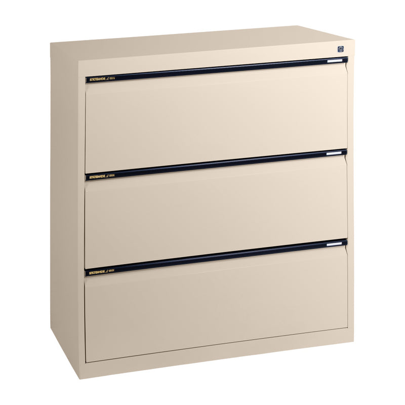 Statewide Lateral Filing Cabinets 3 Drawers - 1020H x 900W x 455D Wild Oats