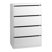 Statewide Lateral Filing Cabinets 4 Drawers - 1325H x 900W x 455D White Birch
